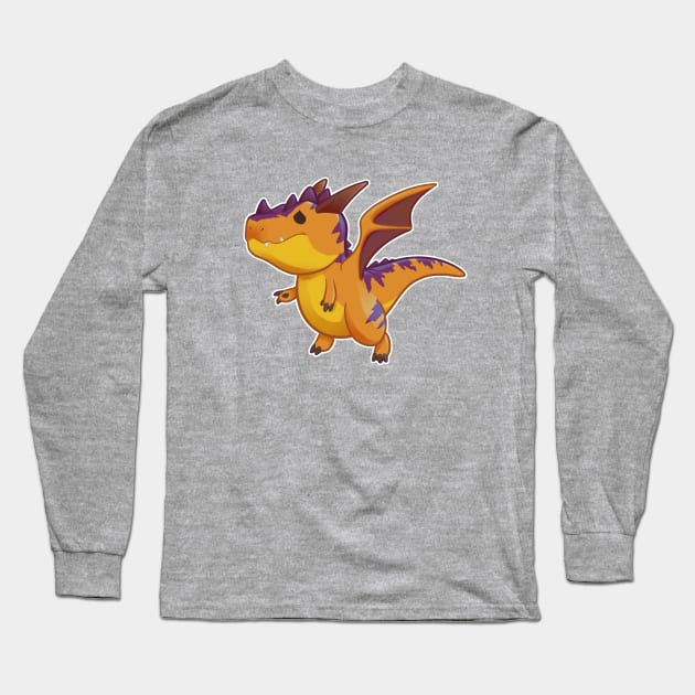 T-Rex Dragon Long Sleeve T-Shirt by jpowersart